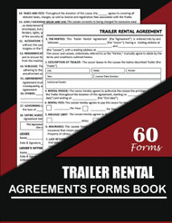 Trailer Rental Agreements Forms Book