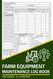 Farm Equipment Maintenance Log Book
