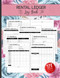 Rental Ledger Book: Simple Rental Property Management Log Book for