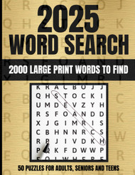 2025 Word Search Book For Adults Large Print