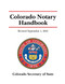 Colorado Notary Handbook: Revised September 1 2023