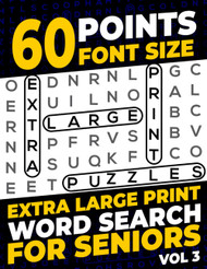 60 Points Font Size Extra Large Print Word Search for Seniors