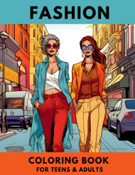 Fashion Coloring Book for Adults and Teens - Clothes Design Coloring