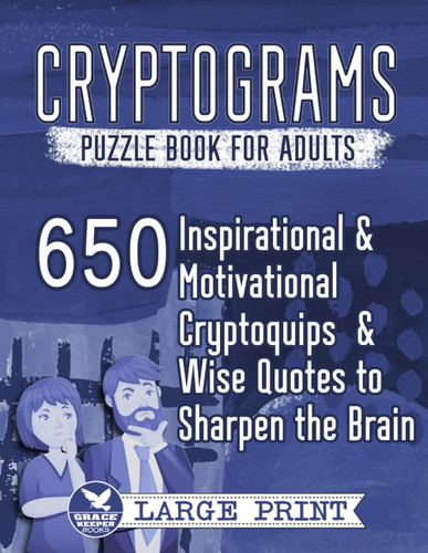 Cryptograms Puzzle Book for Adults