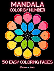 50 Easy Mandala Color by Number Designs