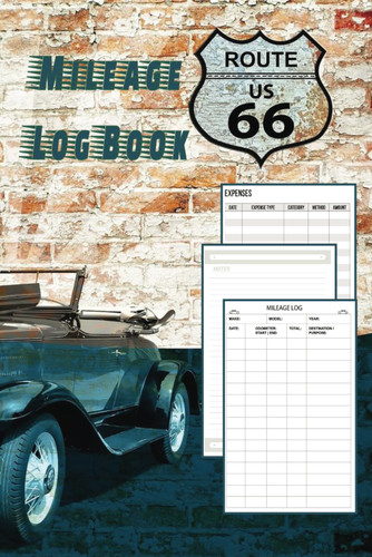 Vehicle Mileage and Expense Log Book for Taxes