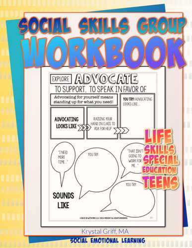 Social Skills Group Workbook: Social Emotional Learning: Life Skills