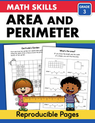 Area and Perimeter Math Workbook Grade 3: 3rd Grade Measurement