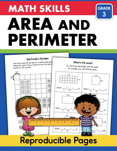 Area and Perimeter Math Workbook Grade 3: 3rd Grade Measurement