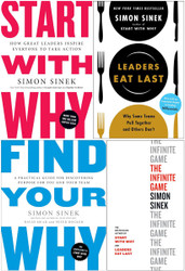 Simon Sinek Bestselling 4 Books Set - Start with Why Leaders Eat Last