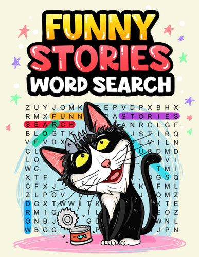 Funny Stories: Hilarious Word Search Puzzle Book for Adults to Have