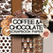 Coffee & Chocolate scrapbook paper
