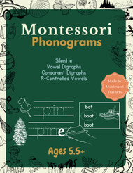 Montessori Language Workbook - Phonograms: Practice Long Vowels