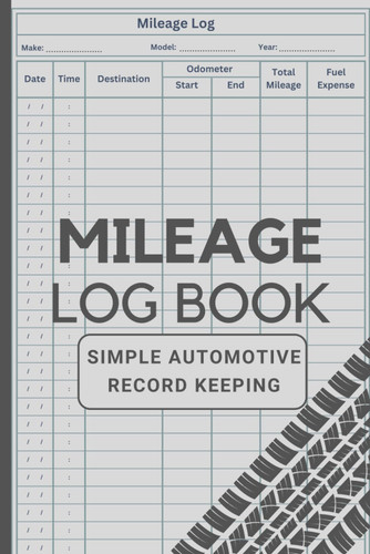 Mileage Log Book Simple Automotive Record Keeping