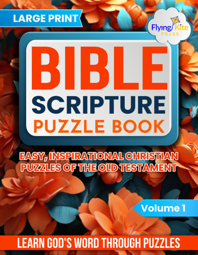 Bible Scripture Puzzle Book: Easy Inspirational Christian Puzzles of