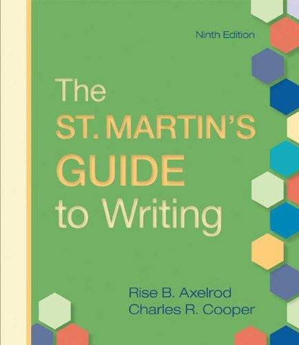 St Martin's Guide To Writing