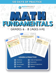 Math Fundamentals: 120 Days of Practice for Grades 6-8