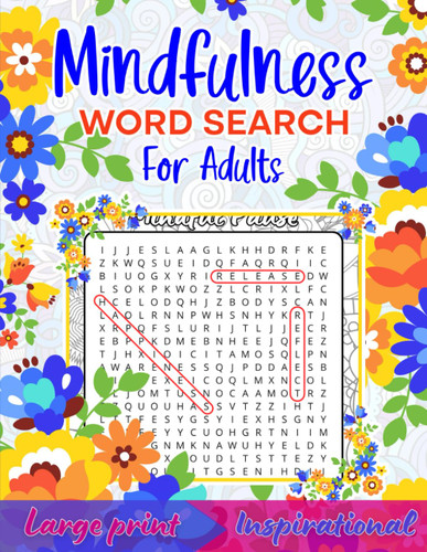 Mindfulness word search for adults
