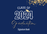 Graduation Signature Book 2024 with Prompts