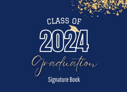 Graduation Signature Book 2024 with Prompts