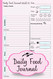 Daily Food Journal: 90-Day Meal Tracking Diary - Calorie Counter for