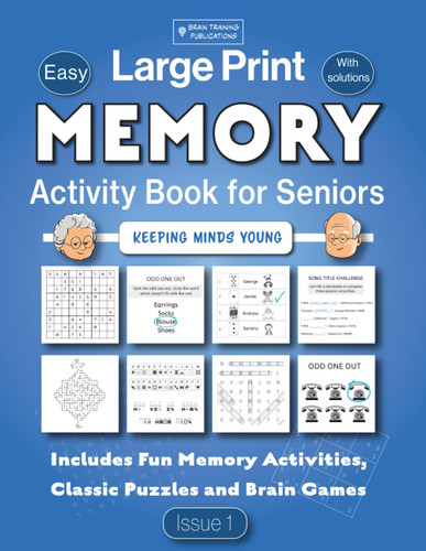 Memory Activity Book for Seniors in Large Print