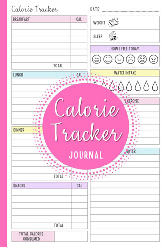 Calorie Tracker Journal: Daily Food Diary Diet Planner and Tracking