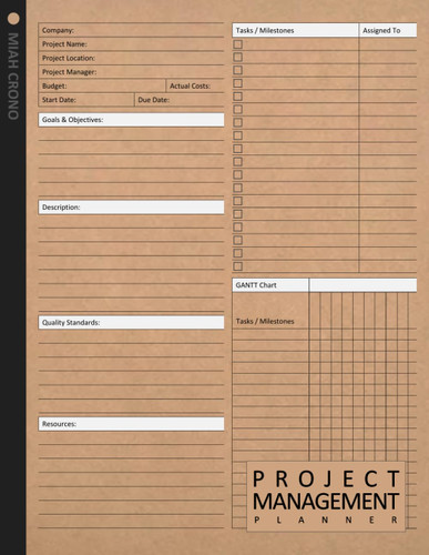 Project Management Planner
