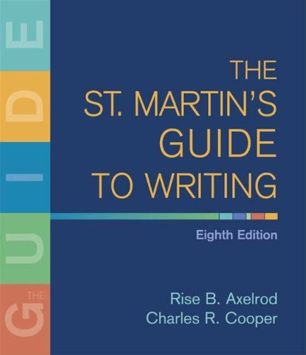 St Martin's Guide To Writing