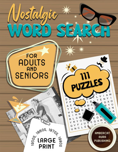 Nostalgic Word Search for Adults and Seniors