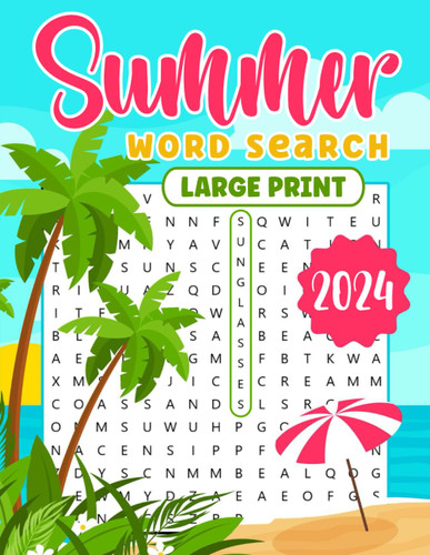 1200+ New Words Summer Word Search for Adults & Seniors