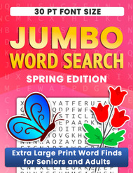 Jumbo Word Search Puzzle Book Spring