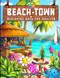Beach Town Coloring Book for Adults