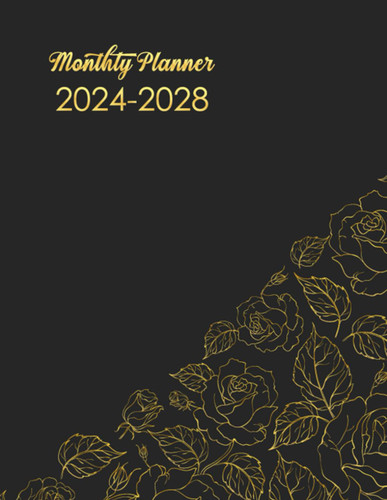 Monthly Planner 2024-2028: 5 Year