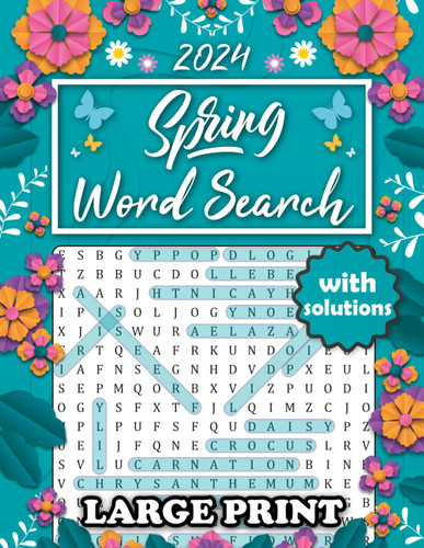 2024 Spring Word Search Large Print