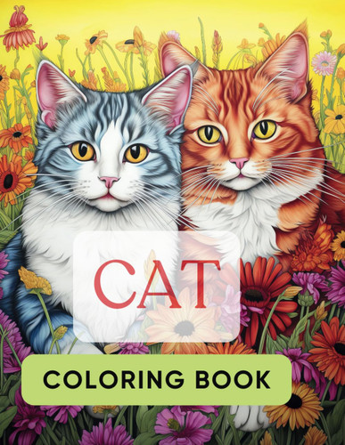 Cat Coloring Books For Adults