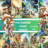 Enchanted Fairy Forest Scrapbook Paper