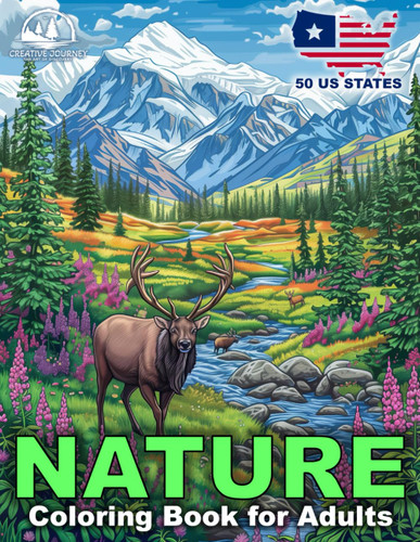 Nature Coloring Book for Adults