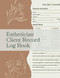 Esthetician Client Record Log Book