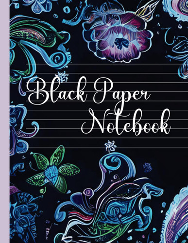 Black Paper Notebook for White Ink - College Ruled