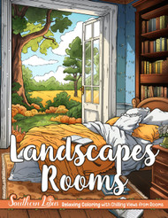 Landscapes Rooms: Coloring Book of Chilling Views and Peaceful Scenes
