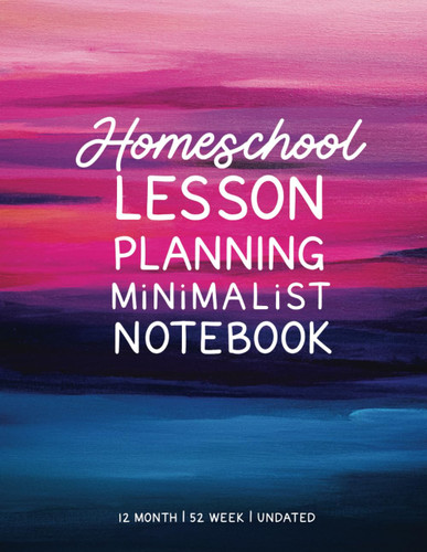 Homeschool Lesson Planning Minimalist Notebook