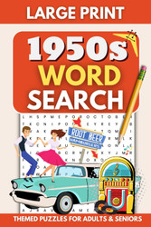 1950s Word Search for Adults: Large Print