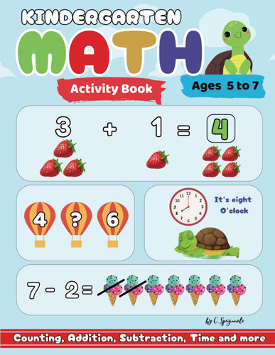 Kindergarten Math Activity Book: Exercise Edition Subtraction Learn