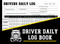 Driver Daily Log Book: Driver Daily Log Sheets for Truckers 120