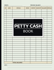 petty cash book: Petty Cash Ledger Book For Small Business Accounting