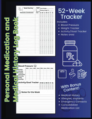 Personal Medication and Medical History Log Book