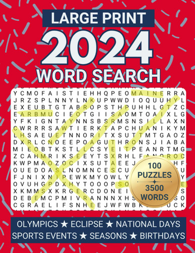 Large Print 2024 Word Search