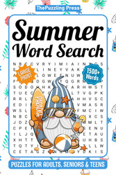 Summer Word Search For Adults Large Print