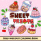 Bold and Easy Sweet Treats Coloring Book: Simple and Cute Designs For
